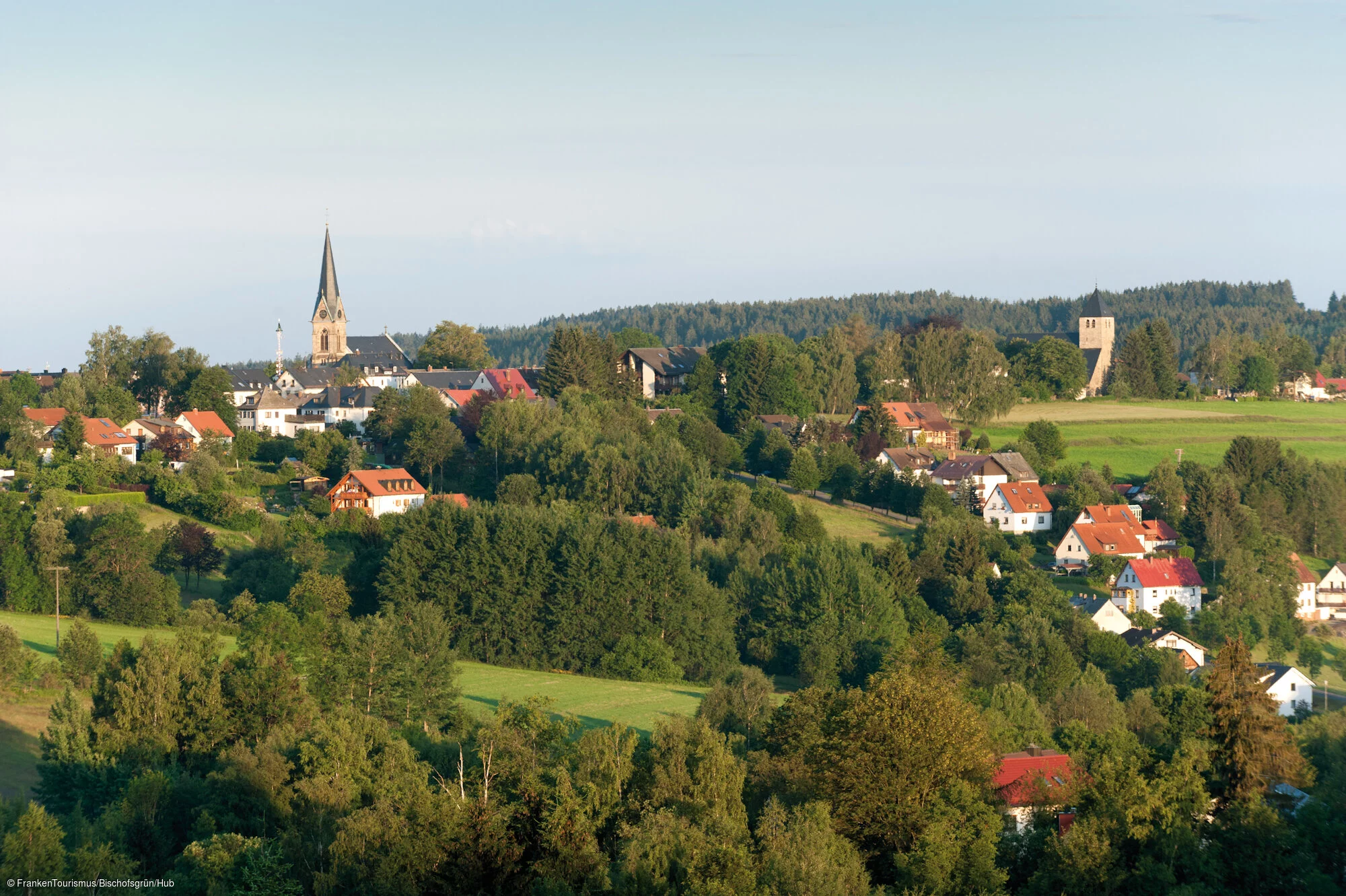 Blick auf Bischofsgrün