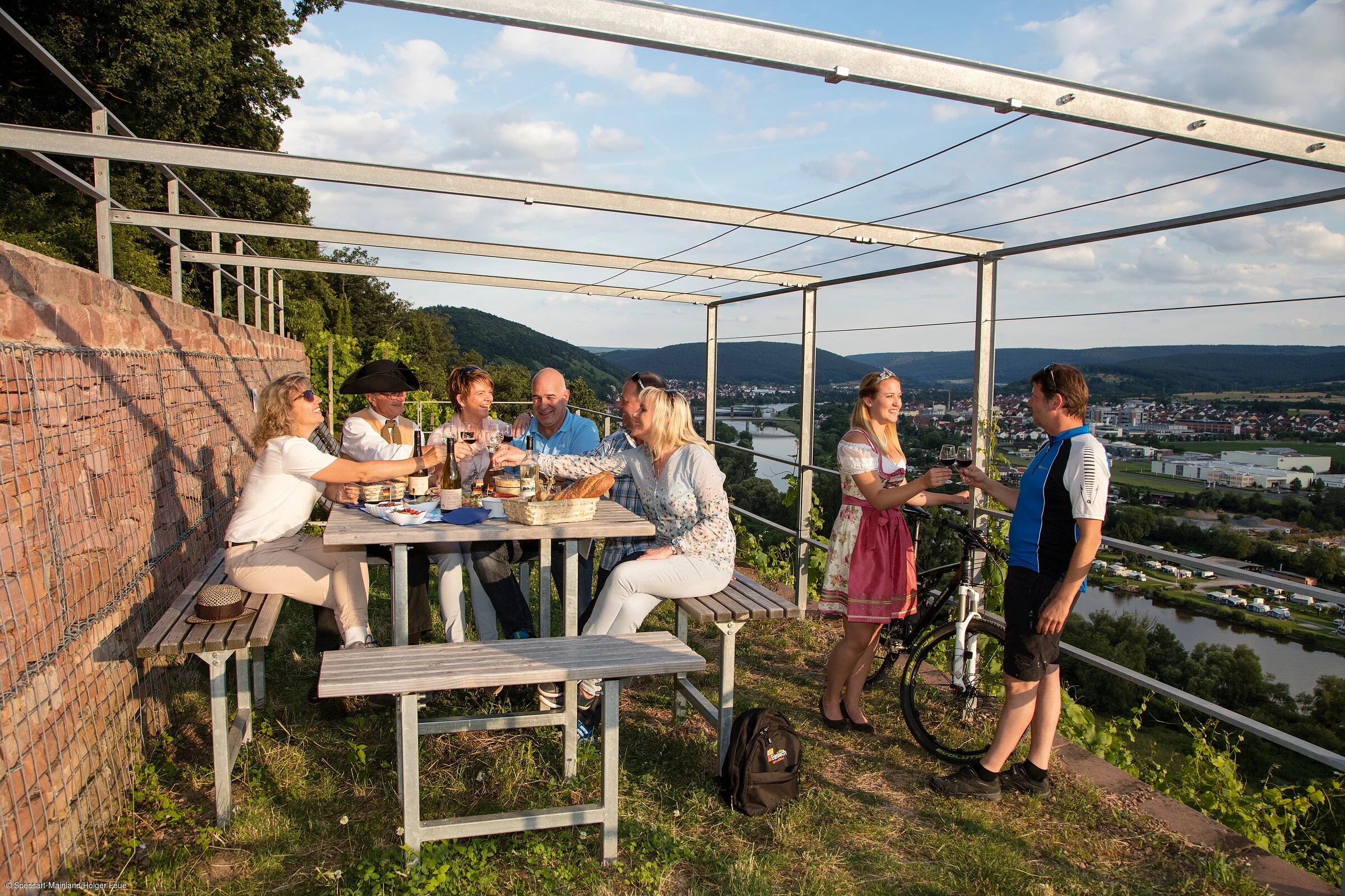 Picknick in den Weinbergen