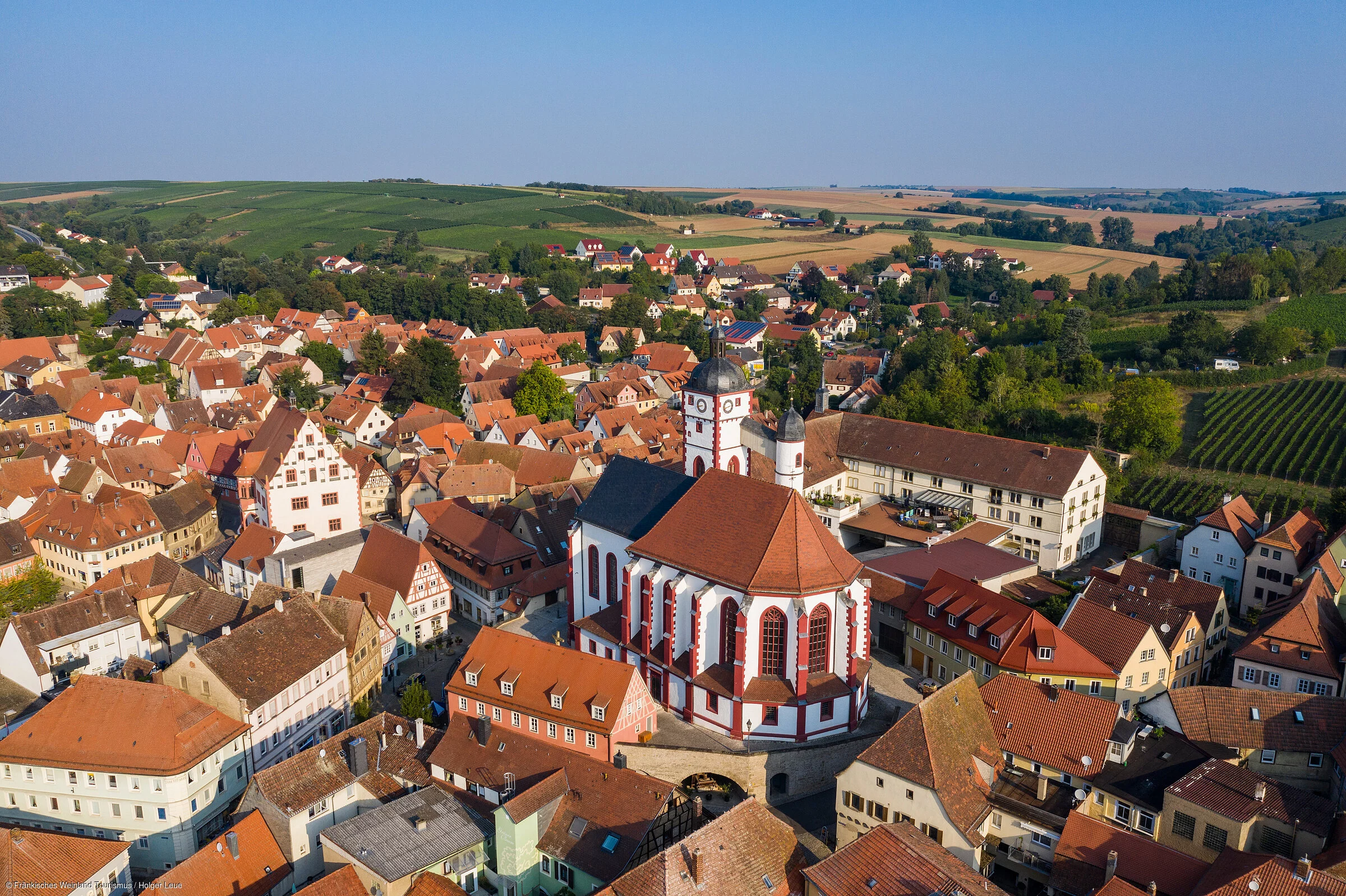 Dettelbach aus der Vogelperspektive