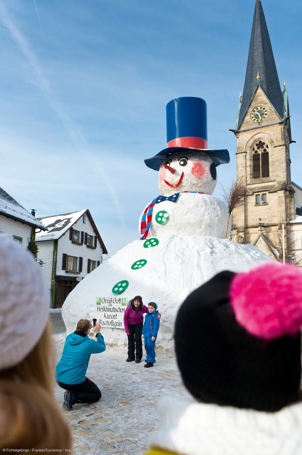 Schneemann "Jakob" auf dem Schneemannfest