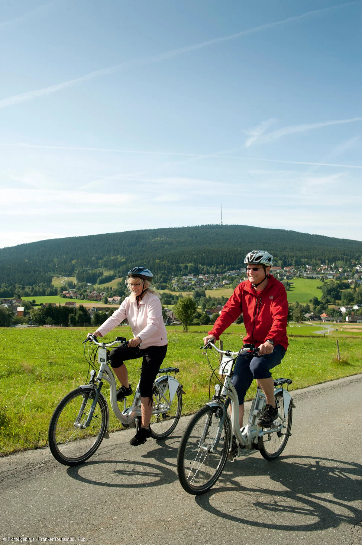 Radeln, Ausblick auf den Ochsenkopf