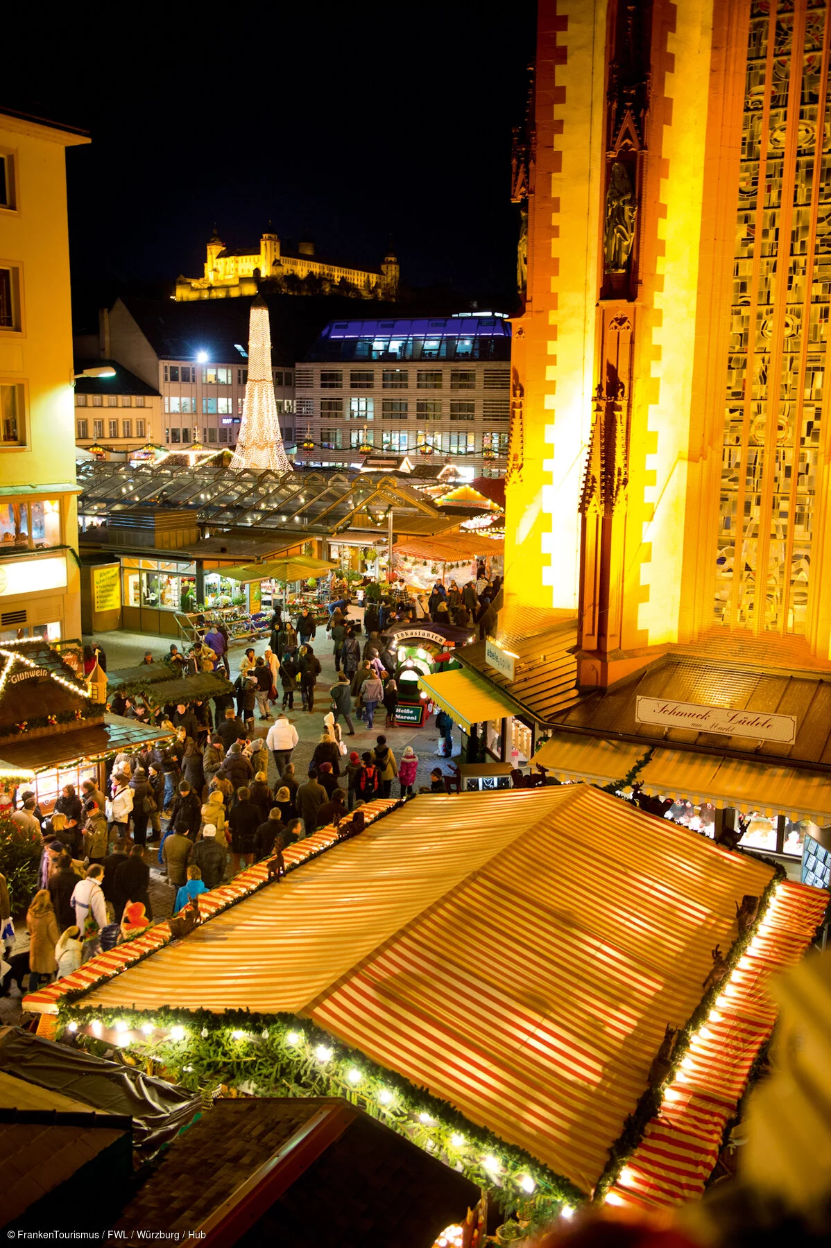 Weihnachtsmarkt, weihnachtliches Würzburg