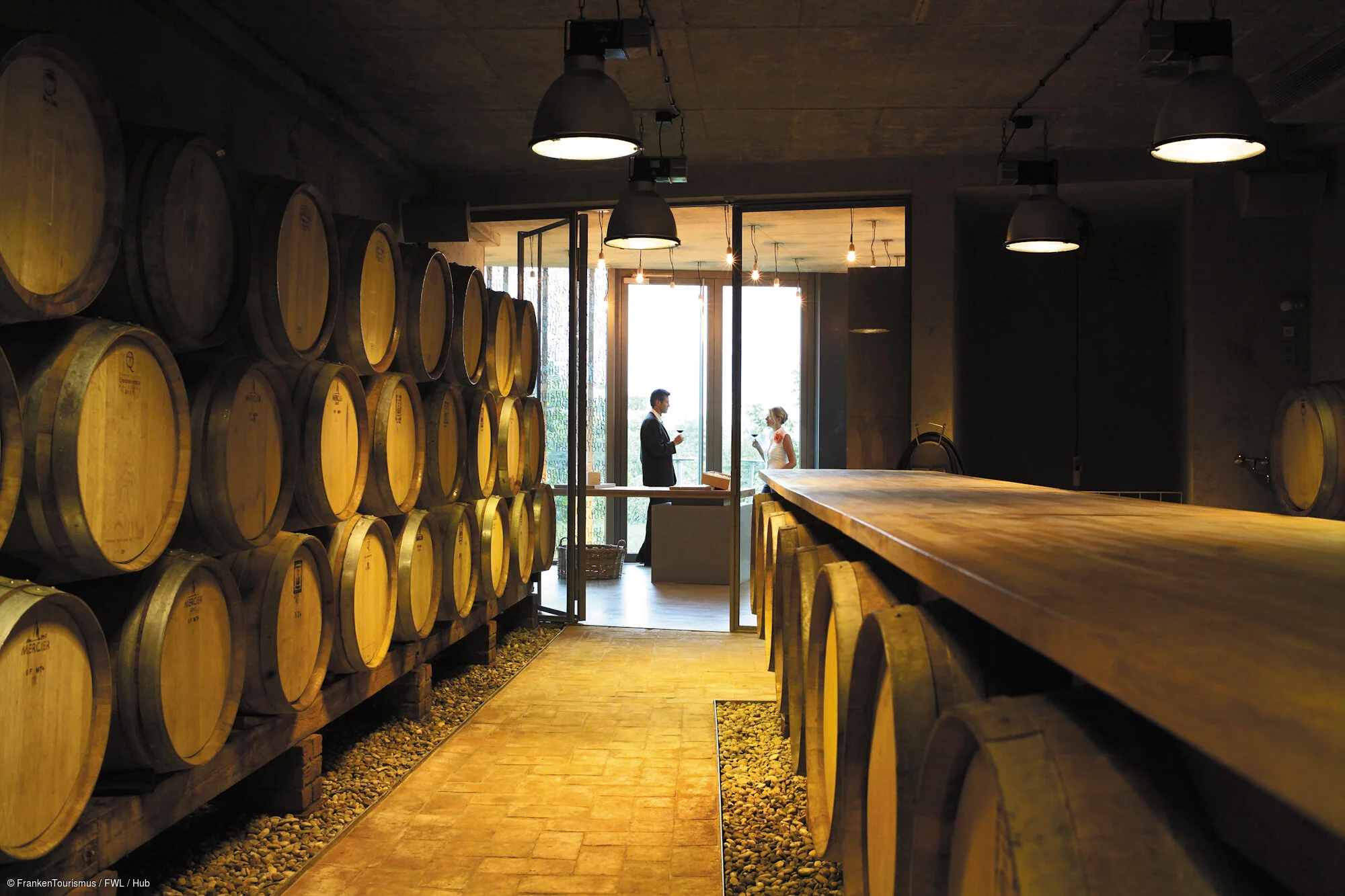 Weinfässer, Weinwerk am Stein