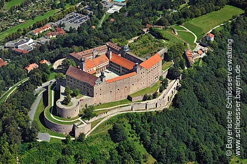 Kulmbach, Plassenburg, Luftaufnahme