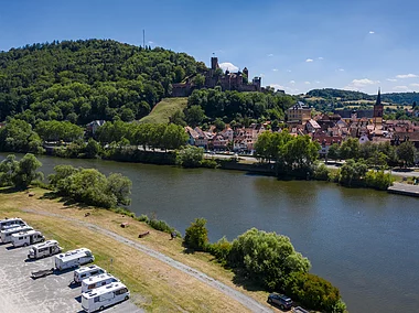 Burg Wertheim am Main mit Wohnmobilstellplatz