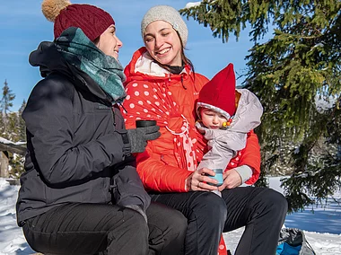 Winterwandern Pause