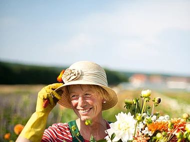 Blumen- und Gemüsebäuerin
